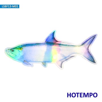 Laser Sea Fish Go Fishing Salmon Stickers for Fisherman Boat Glass Luggage Motorcycle Car Waterproof