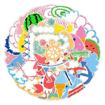 Kids Graffiti Stickers - DIY Cute Decals for Notebook, Wall, Fridge