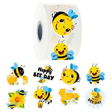 Cartoon Bee DIY Decals - Skateboard Phone Bike Fridge Reward Labels