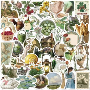 Vintage Rural Life PVC Stickers - Children's Scrapbooking Supplies