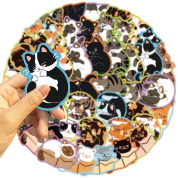 Kawaii Cat Animal Graffiti Stickers - Cartoon Decoration for Luggage, Guitar, Car