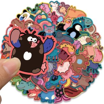 Zoo Animal Cartoon Stickers - Funny Waterproof Decals for Notebook Laptop Car