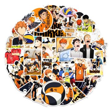 Haikyuu!! Volleyball Anime Stickers - Cool Graffiti Decals for Diary Water Bottle