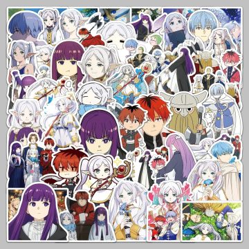 Cartoon Frieren Stickers for Helmet, Wall, Desktop Decoration