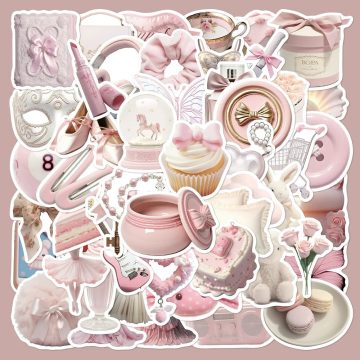 Ballet Girl Graffiti Stickers for Helmet, Wall, DIY Decoration