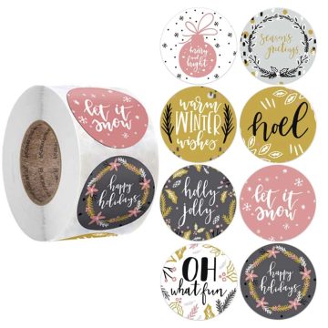 Holiday Thank You Stickers for Gifts and Birthday Party Decor