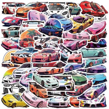 JDM Retrofit Racing Decals - Graffiti Stickers for Laptop Guitar Luggage