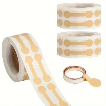 Kraft Paper Jewelry Price Tag Stickers for Rings Necklaces Earrings Bracelets