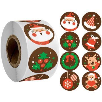 Cute Christmas Tree Stickers - Santa Claus Stationery