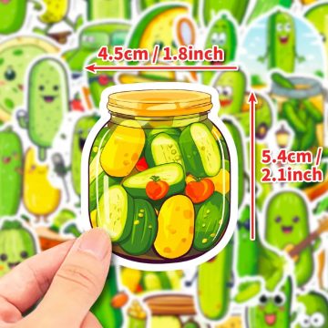 Funny Pickle Cucumbers Graffiti Stickers for Scrapbook Phone Suitcase