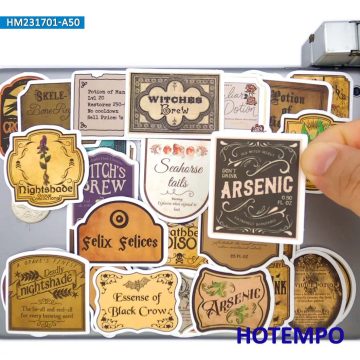Magic World Wizard Potion Stickers for Scrapbooks and Bottles