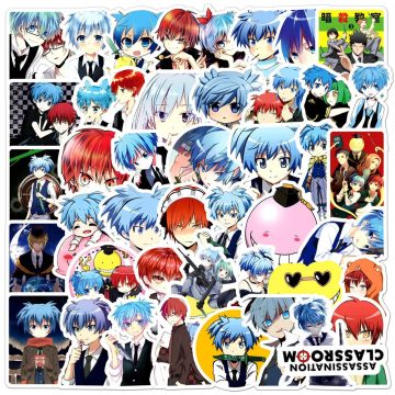 Assassination Classroom Stickers Decorative Anime Decals for Helmet, DIY Decor