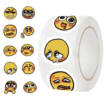 Little Yellow Face Reward Stickers for Kids & Decor