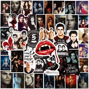 The Vampire Diaries Stickers Waterproof Graffiti Decals for Notebook, DIY Decoration