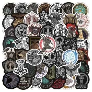 Viking Totem PVC Stickers - Korean Scrapbooking Decals