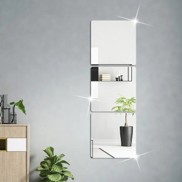 3D Mirror Wall Stickers DIY Acrylic Wall Art Decoration