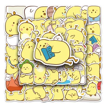 Chicken Cartoon Waterproof Vinyl Stickers for Skateboard and Snowboard Decals