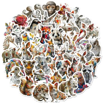 3D Animal Stickers Waterproof Decals for Laptop, Guitar & Skateboard