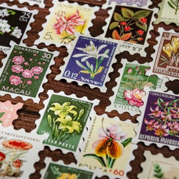 Philatelic Museum Stickers Postage Stamp Scrapbook Collection