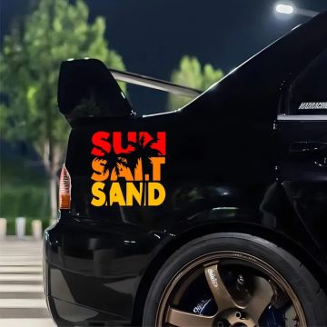 Sun Salt Sand Triad Decal - Creative Fashion Sticker for Vehicles Laptops