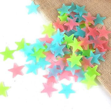 Glow-in-the-Dark Star Wall Stickers Luminous Kids Room Decor