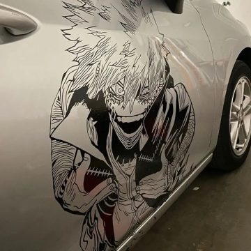 Large Anime Car Stickers Waterproof Vinyl for Hood and Window