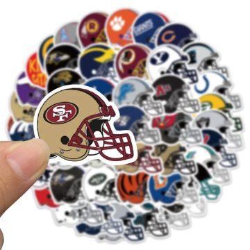 Rugby Hat Cartoon Waterproof Graffiti Stickers