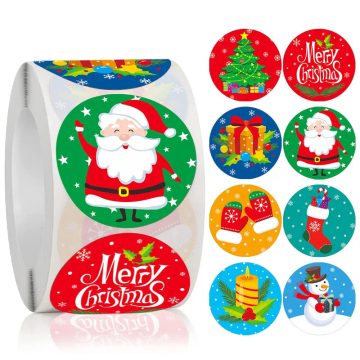 Christmas Snowflakes Holiday Stickers for Envelope and Gift Box Decor