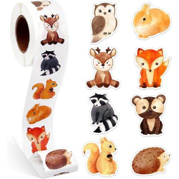 Cute Animals Stickers Reward Motivational for Kids Students Gift Decoration Label Stationery