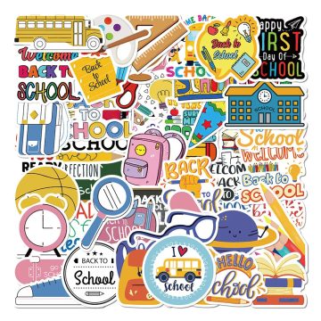 Back-to-School Graffiti Stickers for Wall and DIY Decoration