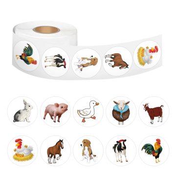 Farm Animals Stickers - Gift Packaging Reward Kids Sealing