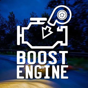 Boost Engine Car Sticker - Automotive Exterior Accessory Decal