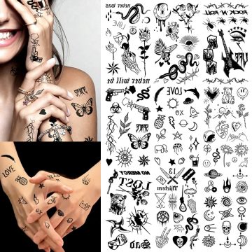 Small Symbol Tattoo Stickers Temporary Waterproof Body Art