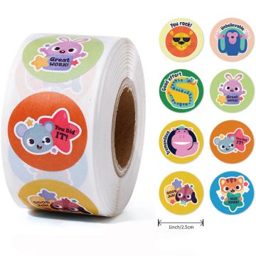 Motivational Animal Stickers for Teachers and Students