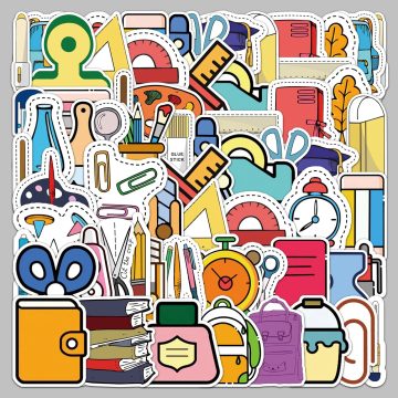 Cartoon Style Graffiti Stickers for Helmet, Wall, DIY Decoration