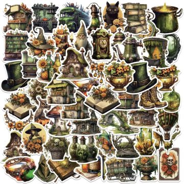 Gothic Magic Market Cartoon Stickers for Bike Guitar Luggage