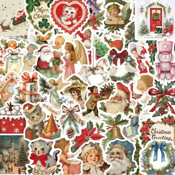 Romantic Santa Claus Christmas Graffiti Stickers for Snowboard Laptop