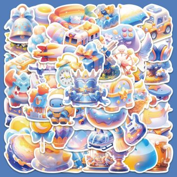 3D Cartoon Graffiti Stickers for Helmet and Wall Decor