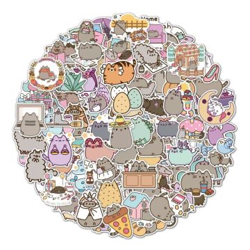 Cute Kawaii Cat Aesthetic Waterproof Graffiti Stickers