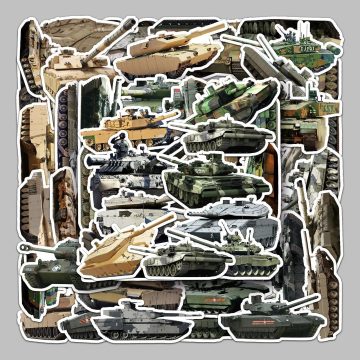 Cartoon Tank Military Graffiti Stickers for Helmet Wall DIY Decoration