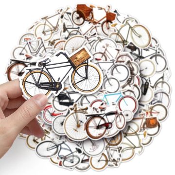 Bike Graffiti Stickers for Laptop & Skateboard