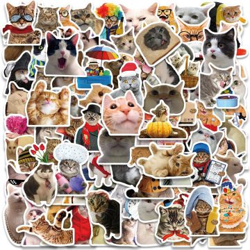 Funny Animals Cats Meme Waterproof Vinyl Decals