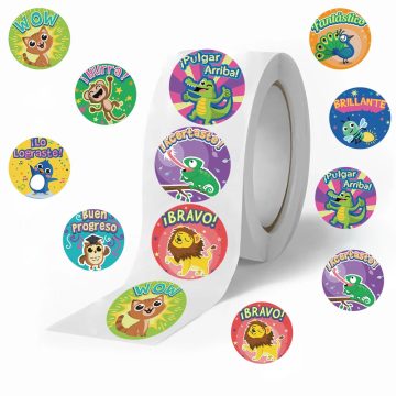 Motivational Animal Stickers for School Rewards