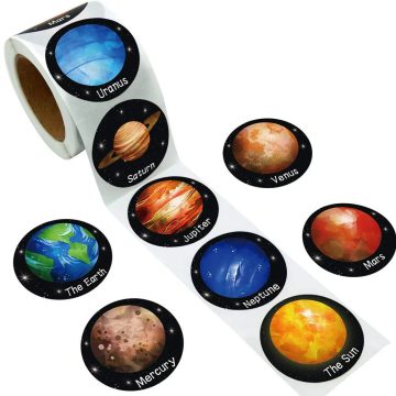 Solar System Space Planet Stickers DIY Sealing Party Decals