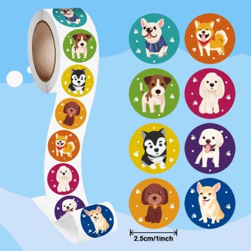 Cute Animals Labels Motivational Reward Stickers for Kids School Students Teachers
