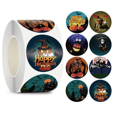 Halloween Pumpkin Bat Sealing Stickers (simplified duplicate)