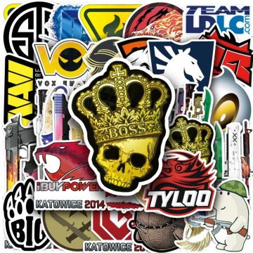 CSGO Stickers for Laptop, Phone, Car, Scooter, Water Bottle, Fridge, Stationery