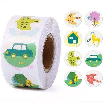 Round Animal Reward Labels - School Teacher Encouragement Stickers