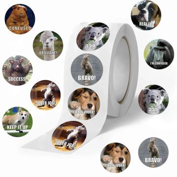 Animals Stickers for Kids Reward School Classroom Cartoon Cute Stickers for Teachers Parents DIY Craft