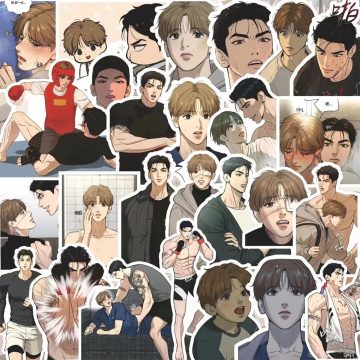 Korean Manhwa Jinx Stickers - Joo Jaekyung Kim Dan Manga Waterproof Decals